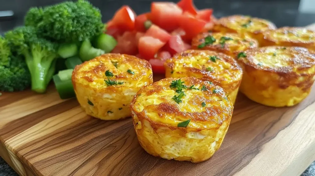 Breakfast egg muffins with vegetables, perfect for make-ahead toddler meals.
