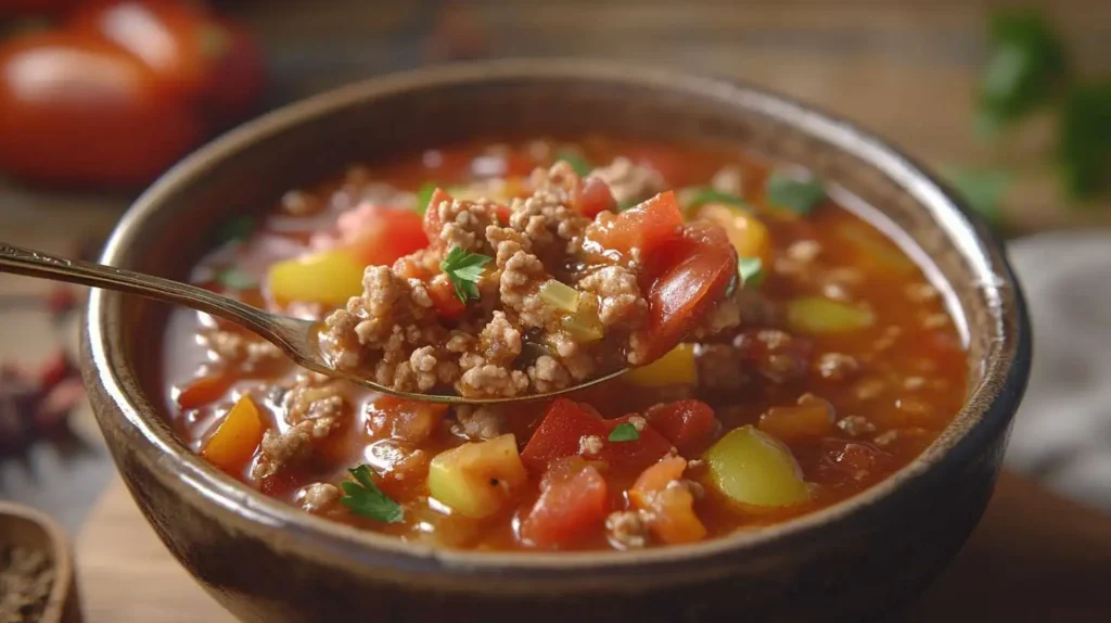 Keto and paleo ground turkey chili