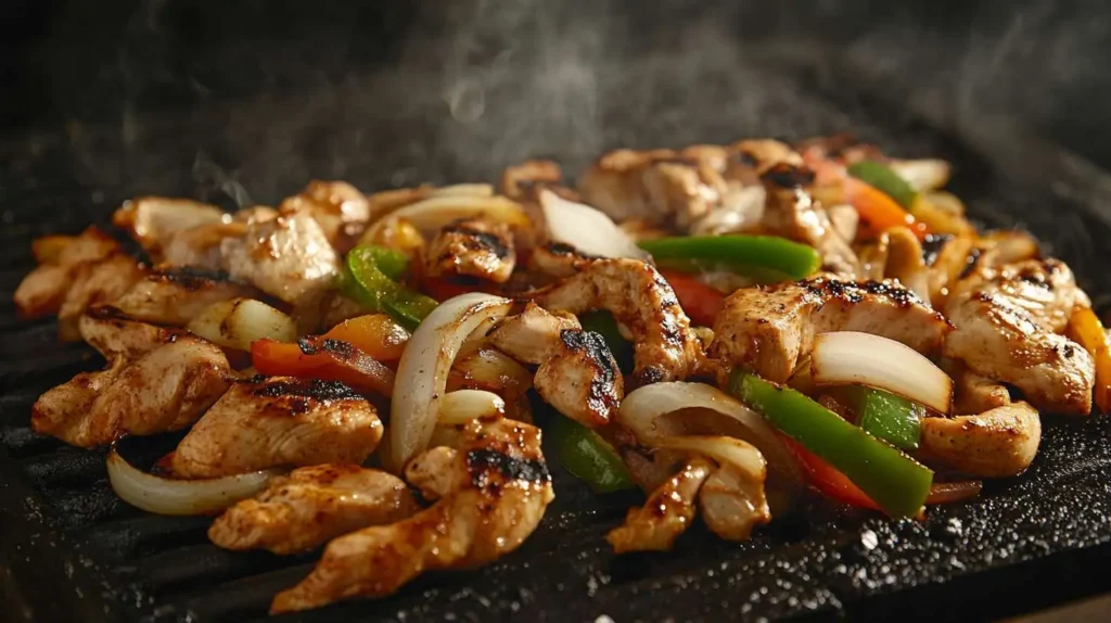 Grilled Chicken and Peppers for Cheesesteak