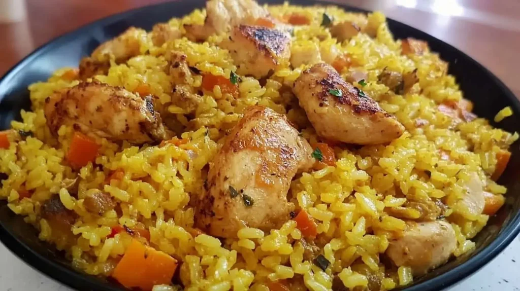 Chicken Arroz Amarillo – A Traditional Latin Yellow Rice Dish with Chicken